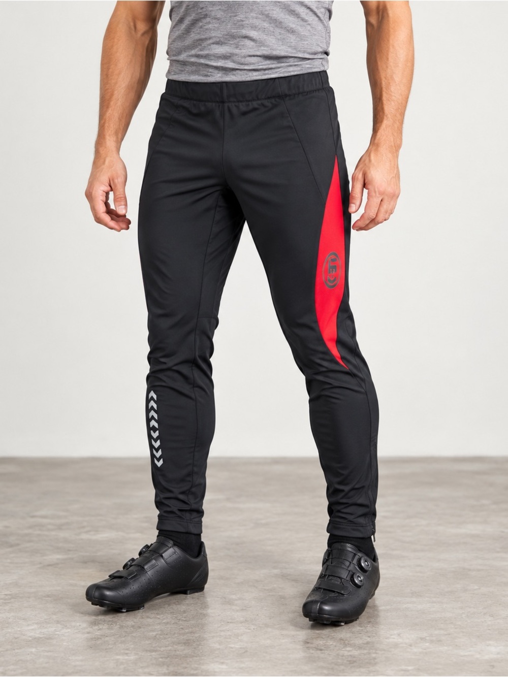 LOUIS GARNEAU Cycling Pants Mens Medium Lined No Padding Fitted Black